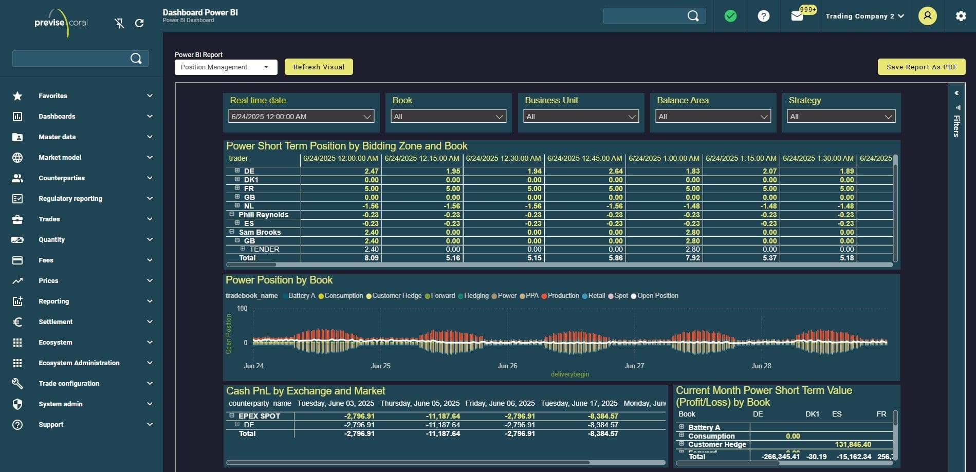 Real Time Position Coral