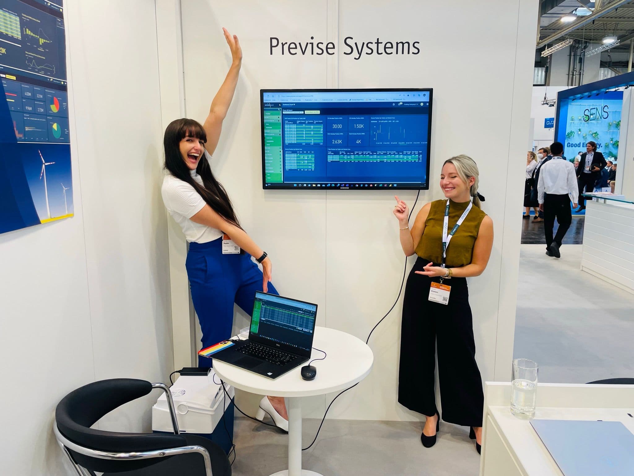 Christine and Flo at E-World 2022